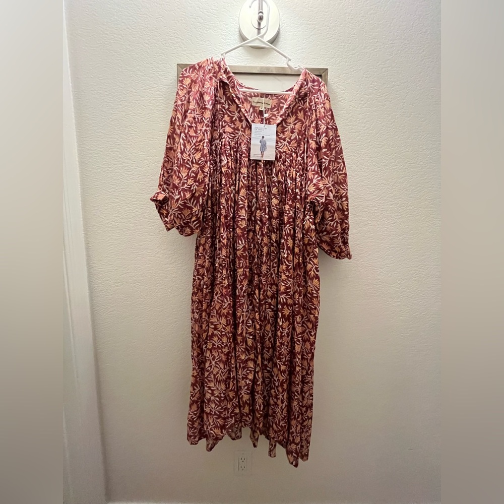 Daughters of India- Kyra midi dress~ sumac